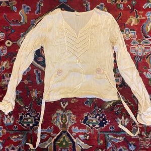 Vintage unique women’s silk top